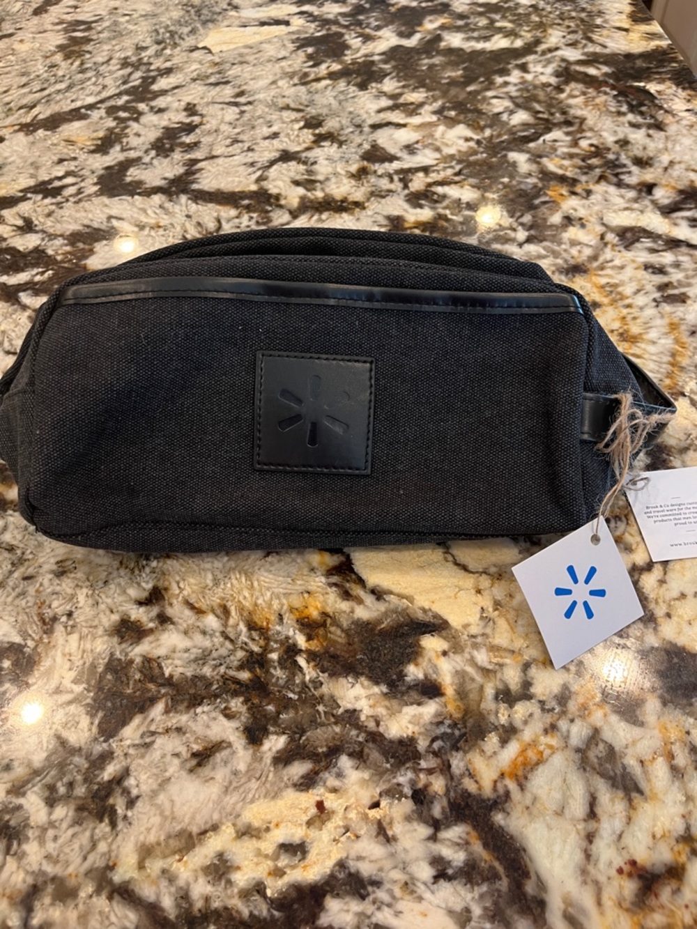 Brooke & co Men’s Black Travel Dopp Kit Toiletry Bag
